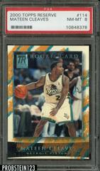 Mateen Cleaves #114 Basketball Cards 2000 Topps Reserve Prices