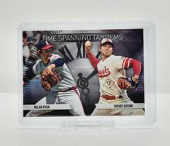 Shohei Ohtani, Nolan Ryan [Black] Baseball Cards 2023 Topps Update Time Spanning Tandems Prices