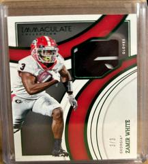 Zamir White [Emerald] #IG-ZWH Football Cards 2022 Panini Immaculate Collegiate Gloves Prices