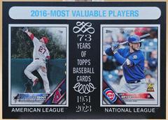 Kris Bryant / Mike Trout [Black Border] #209 Baseball Cards 2024 Topps Heritage Prices