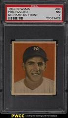 Phil Rizzuto [No Name on Front] #98 Baseball Cards 1949 Bowman Prices