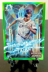Spencer Jones [Green] #TT-16 Baseball Cards 2023 Bowman Draft Transformative Talent Prices