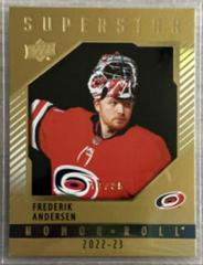 Frederik Andersen [Gold] #HR-3 Hockey Cards 2022 Upper Deck Honor Roll Prices