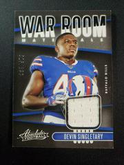 Devin Singletary #WAR-12 Football Cards 2019 Panini Absolute War Room Materials Prices