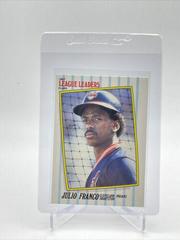 Julio Franco Baseball Cards 1987 Fleer League Leaders Prices