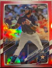 Yordan Alvarez [Red Refractor] #141 Baseball Cards 2021 Topps Chrome Prices