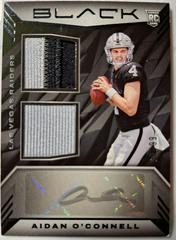 Aidan O'Connell #RSM-27 Football Cards 2023 Panini Black Rookie Signature Materials Prices