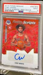 Coby White [Red Wave] #RS-CBW Basketball Cards 2019 Panini Mosaic Rookie Scripts Prices