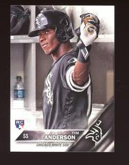 Tim Anderson [White Jersey Black] #US287a Baseball Cards 2016 Topps Update Prices