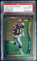 Ryan Leaf [Refractor] Football Cards 1998 Topps Chrome Prices