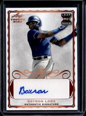 Bayron Lora [Bronze] #A-BL1 Baseball Cards 2020 Leaf Trinity Autographs Prices