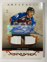 Joe Sakic [Material Autograph Orange] #157 Hockey Cards 2021 Upper Deck Artifacts Prices