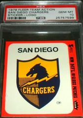 San Diego Chargers [Logo] Football Cards 1979 Fleer Team Action Sticker Prices