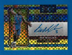 Ben Wallace [Gold Prizm] Basketball Cards 2021 Panini Select In Flight Signatures Prices