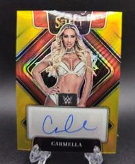 Carmella [Gold Prizm] Wrestling Cards 2022 Panini Select WWE Signatures Prices