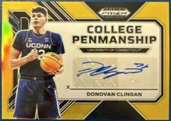 Donovan Clingan [Gold] #CP-DVC Basketball Cards 2023 Panini Prizm Draft Picks College Penmanship Autographs Prices