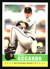 Jeremy Accardo #76 Baseball Cards 2006 Fleer Tradition Prices