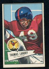 Tom Landry Football Cards 1952 Bowman Large Prices