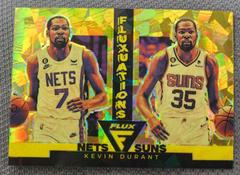 Kevin Durant [Gold Mojo] #4 Basketball Cards 2022 Panini Flux Fluxuations Prices