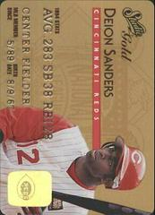 Deion Sanders [Gold] Baseball Cards 1995 Studio Prices