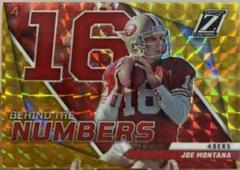 Joe Montana [Gold] #BN-JM Football Cards 2022 Panini Zenith Behind the Numbers Prices