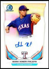 Isiah Kiner Falefa [Refractor] Baseball Cards 2014 Bowman Chrome Autograph Prospects Prices