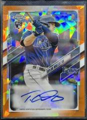 Taylor Walls [Orange] #RA-TW Baseball Cards 2021 Topps Chrome Update Sapphire Rookie Autographs Prices
