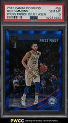 Ben Simmons [Press Proof Blue Laser] #59 Basketball Cards 2018 Panini Donruss Prices