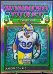 Aaron Donald #WT19 Football Cards 2021 Panini Contenders Optic Winning Ticket Prices
