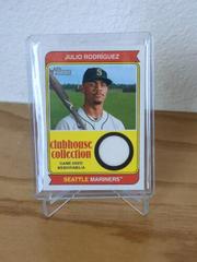 Julio Rodriguez Baseball Cards 2023 Topps Heritage Clubhouse Collection Relics Prices