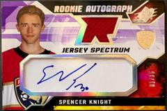 Spencer Knight [Spectrum] #SK Hockey Cards 2021 SPx Rookie Auto Jersey Prices