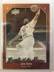 James Harden Basketball Cards 2009 Upper Deck Greats of the Game Prices