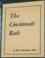The Cincinnati Reds Baseball Cards 1940 Cincinnati Reds Team Issue Prices