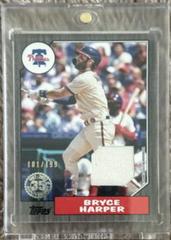 Bryce Harper [Black] #87R-BH Baseball Cards 2022 Topps 1987 Relics Prices