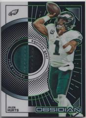 Jalen Hurts [Green] Football Cards 2022 Panini Obsidian Equinox Gear Prices
