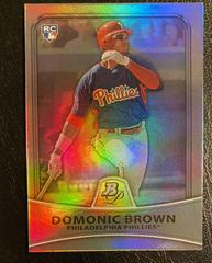 Domonic Brown [Refractor] #6 Baseball Cards 2010 Bowman Platinum Prices