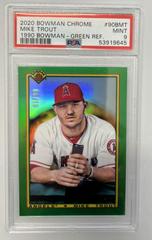 Mike Trout [Green Refractor] Baseball Cards 2020 Bowman Chrome 1990 Prices