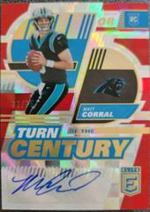 Matt Corral [Red] #TC-2 Football Cards 2022 Panini Donruss Elite Turn of the Century Autographs Prices