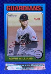 Gavin Williams [Special Edition Red Ink] #ROA-GW Baseball Cards 2024 Topps Heritage Real One Autograph Prices