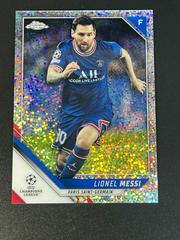 Lionel Messi [Speckle Refractor] Soccer Cards 2021 Topps Chrome UEFA Champions League Prices