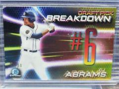 CJ Abrams [Gold Refractor] #BSB-CA Baseball Cards 2019 Bowman Draft Chrome Pick Breakdown Prices