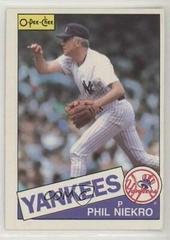 Phil Niekro #40 Baseball Cards 1985 O Pee Chee Prices