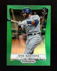 Jose Bautista [Green Prizm] #16 Baseball Cards 2012 Panini Prizm Prices