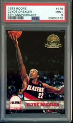 Clyde Drexler [5th Anniversary] Basketball Cards 1993 Hoops Prices