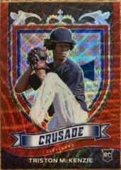 Triston McKenzie [Ruby Wave] #2 Baseball Cards 2021 Panini Chronicles Crusade Prices