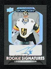 Logan Thompson #SORS-LT Hockey Cards 2021 Upper Deck Ovation Standing Rookie Signatures Prices