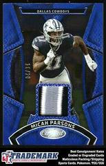 Micah Parsons [Blue] #MMPE-7 Football Cards 2023 Panini Certified Materials Mirror Prices