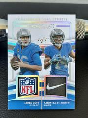 Jared Goff / Amon-Ra St. Brown [Super Prime] #35 Football Cards 2023 Panini Immaculate Dual Jersey Prices