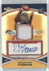 Demaryius Thomas [Gold Refractor] #31 Football Cards 2010 Topps Finest Prices