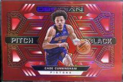 Cade Cunningham [Red Flood] Basketball Cards 2021 Panini Obsidian Pitch Black Prices